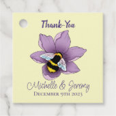 (昆虫)マルハナバチラベンダーフラワーイエロー フェイバータグ (正面)