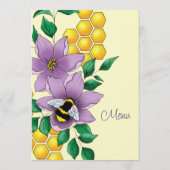 （昆虫）マルハナバチラベンダーフラワーイエロー メニュー (裏面)