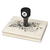 （昆虫）マルハナバチラベンダーフラワーイエロー ラバースタンプ (スタンプ)