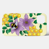 (昆虫)マルハナバチラベンダーフラワーイエロー Case-Mate iPhoneケース (裏面 (横))