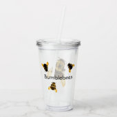 (昆虫)マルハナバチ光学錯覚フォト アクリルタンブラー (裏面)