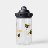 (昆虫)マルハナバチ写真おもしろい子のカスタマイズ可能 ウォーターボトル (背面)