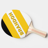 （昆虫）マルハナバチ名はっきりした付きストライプノスタルジック 卓球ラケット (横)