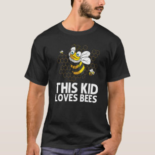 (昆虫)マルハナバチ子供へボーイズガールズアピアリストビー Tシャツ