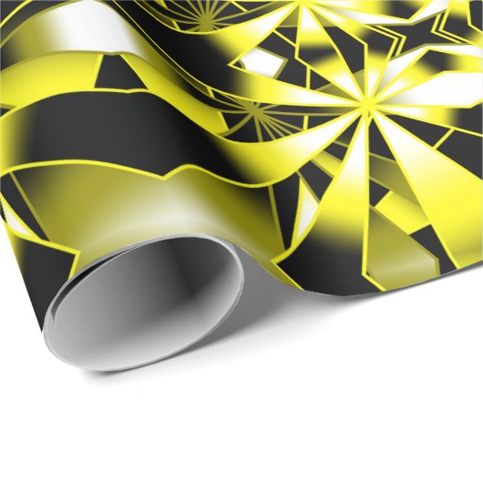 (昆虫)マルハナバチ色グラデーション透視投影スケッチ ラッピングペーパー (ロールコーナー)