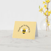 (昆虫)マルハナバチ誕生パーティーサンキューカード カード (黄色い花)