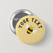 (昆虫)マルハナバチ赤ちゃんシャワーの個人用設定ボタン 缶バッジ (正面&裏面)