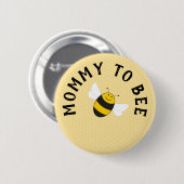 (昆虫)マルハナバチ赤ちゃんシャワーの個人用設定ボタン 缶バッジ (正面&裏面)