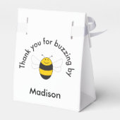 （昆虫）マルハナバチ赤ちゃんシャワー誕生日のお願いボックス フェイバーボックス (裏面サイド)