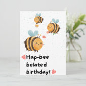 (昆虫)マルハナバチ遅延誕生日 カード (スタンド正面)