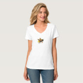 (昆虫)マルハナバチ運花粉 Tシャツ (正面フル)