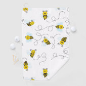 (昆虫)マルハナバチ飛んでいるイエローブラックのまわりに ゴルフタオル (インサイチュ)