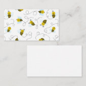 (昆虫)マルハナバチ飛んでいるイエローブラックのまわりに ノートカード (正面/裏面)