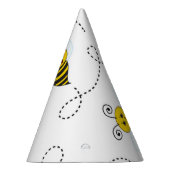 （昆虫）マルハナバチ飛んでいるイエローブラックのまわりに パーティーハット (右)