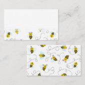 (昆虫)マルハナバチ飛んでいるイエローブラックのまわりに ロイヤリティカード (正面/裏面)