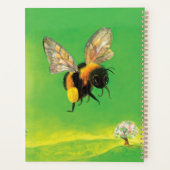 （昆虫）マルハナバチ飛んでいるイラストレーション プランナー手帳 (裏面)