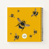 (昆虫)マルハナバチ食べ物を与えザビーズガーデニングジャーナル ノートブック (裏面)