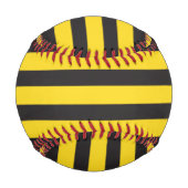 （昆虫）マルハナバチ黒い黄色の水平線のまわりに 野球ボール (裏面)