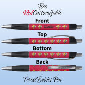 （昆虫）マルハナバチ、おもしろいキッズハニービーマンガ鮮やかレッド ボールペン