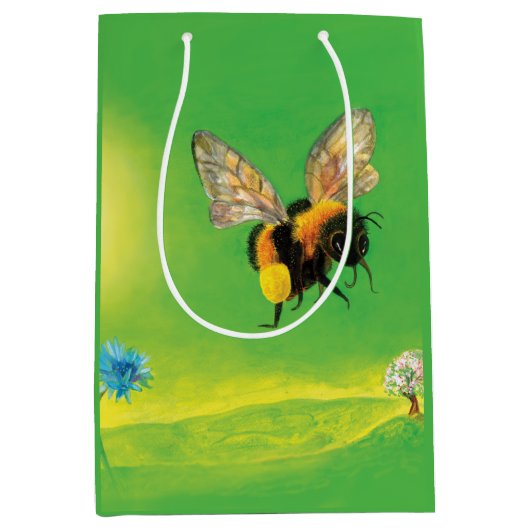 （昆虫）マルハナバチ ミディアムペーパーバッグ (正面)