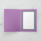 (昆虫)マルハナバチ、紫のクローバー、自然シーン、イ実在メージ カード (内部)