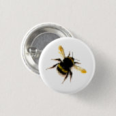 （昆虫）マルハナバチ。 缶バッジ (正面&裏面)