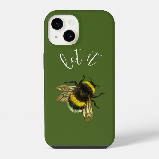 （昆虫）マルハナバチ iPhoneケース (裏面)