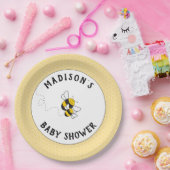 (昆虫)マルハナバチmommyビー赤ちゃんシャワープレート ペーパープレート (パーティー)