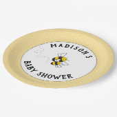 (昆虫)マルハナバチmommyビー赤ちゃんシャワープレート ペーパープレート (アングル)