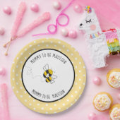 (昆虫)マルハナバチmommyビー赤ちゃんシャワープレート ペーパープレート (パーティー)