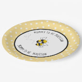(昆虫)マルハナバチmommyビー赤ちゃんシャワープレート ペーパープレート (アングル)
