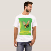 (昆虫)マルハナバチTシャツの飛行 Tシャツ (正面フル)