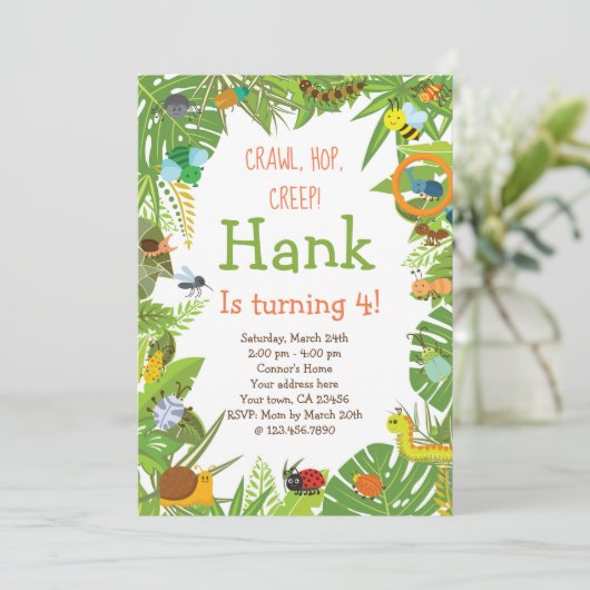 昆虫 招待状 (スタンド正面)