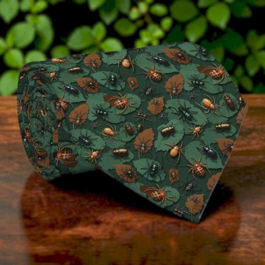 昆虫・蜘蛛・節足動物柄のオーダーメイドネクタイ ネクタイ
