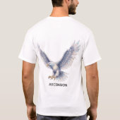 昇るクリスタルイーグル - 変革のTシャツ Tシャツ (裏面)