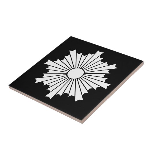 昇る太陽の光 タイル (側面)