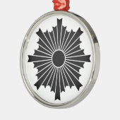 昇る太陽の光 メタルオーナメント (左)