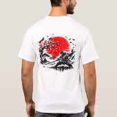 昇る太陽の影 Tシャツ (裏面)