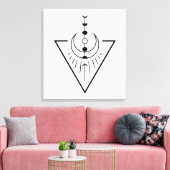 昇る太陽の月相 キャンバスプリント (インサイチュ (リビング))