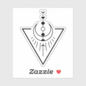 昇る太陽の月相 シール (シート)