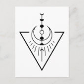 昇る太陽の月相 ポストカード (正面)