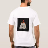 昇るTシャツ Tシャツ (裏面)