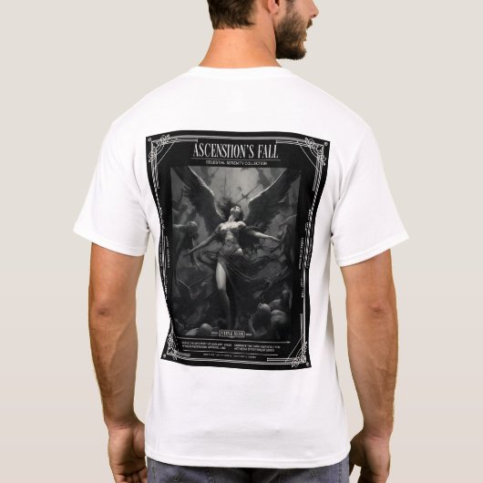 昇天の堕落 | ダークな美意識  Tシャツ (裏面)