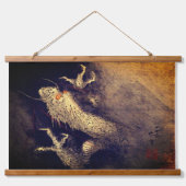 昇天龍と富士葛飾北斎1840 吊り下げ型タペストリー (正面)