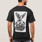 昇天：鳩の自由 Tシャツ (裏面)