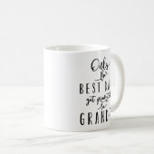 昇格する最高のパパのみ コーヒーマグカップ (正面右)