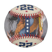 昇格ポップ・アートの: |新しい祖父の写真 野球ボール (正面)