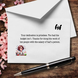 昇給？教育で？笑わされる サンキューカード