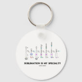 昇華は私の専門である(化学態度) キーホルダー (正面)