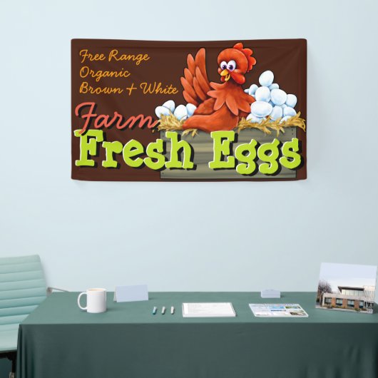 昇進農場新しいEggs.Customizable 横断幕 (トレードショー)